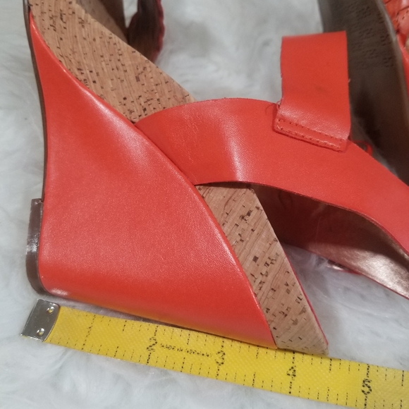BCBGeneration orange wedges cork shoes. Size 8 - Picture 8 of 8